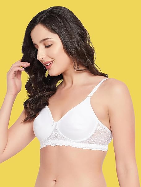 Clovia Women’s Cotton Solid Wire-Free Full-Cup T-Shirt Bra  Non-Padded Everyday Comfort